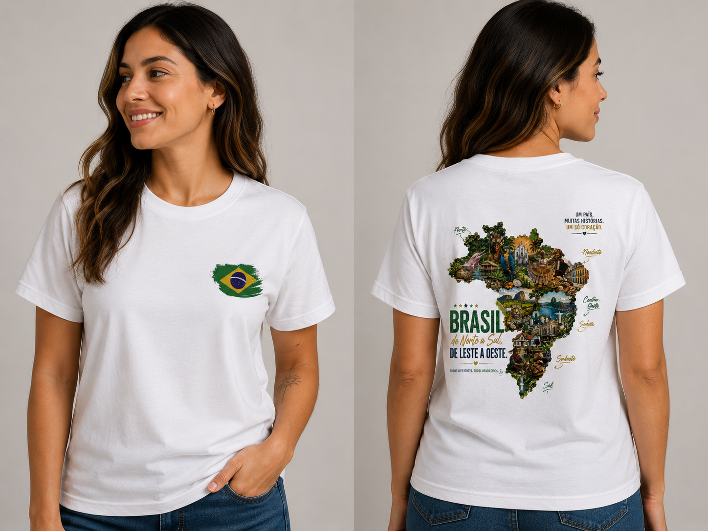 Brazil From North to South White T-Shirt