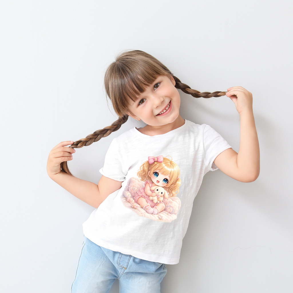 Baby Girl Cute T-Shirt – Soft Toddler Tee | Pink Bee Collection
