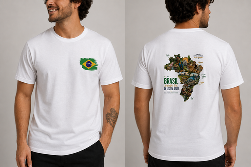 Brazil From North to South White T-Shirt