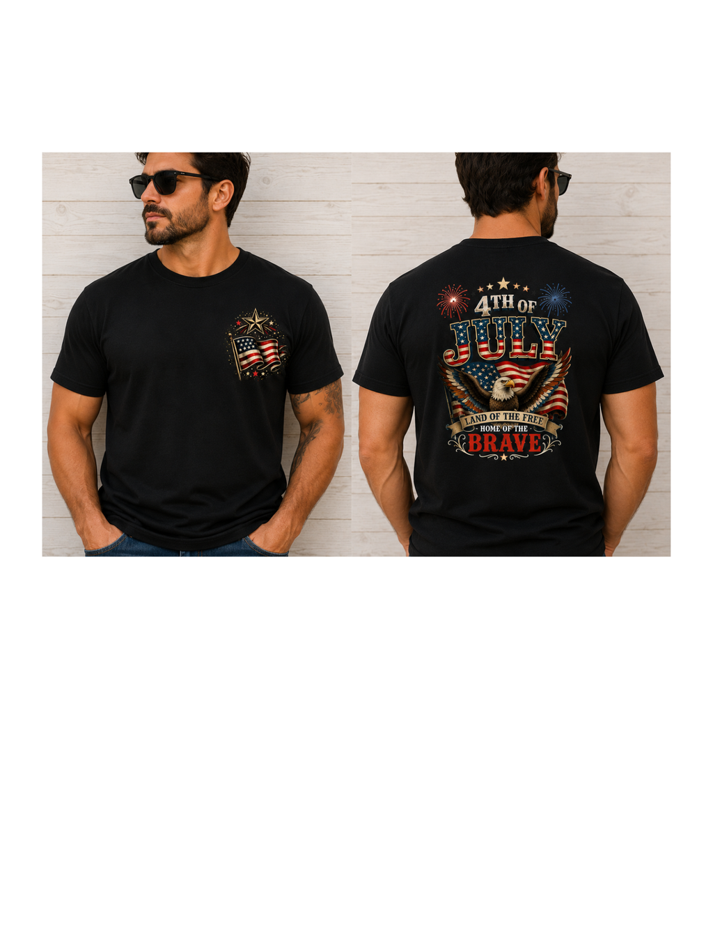 Land of the Free Tee – Black