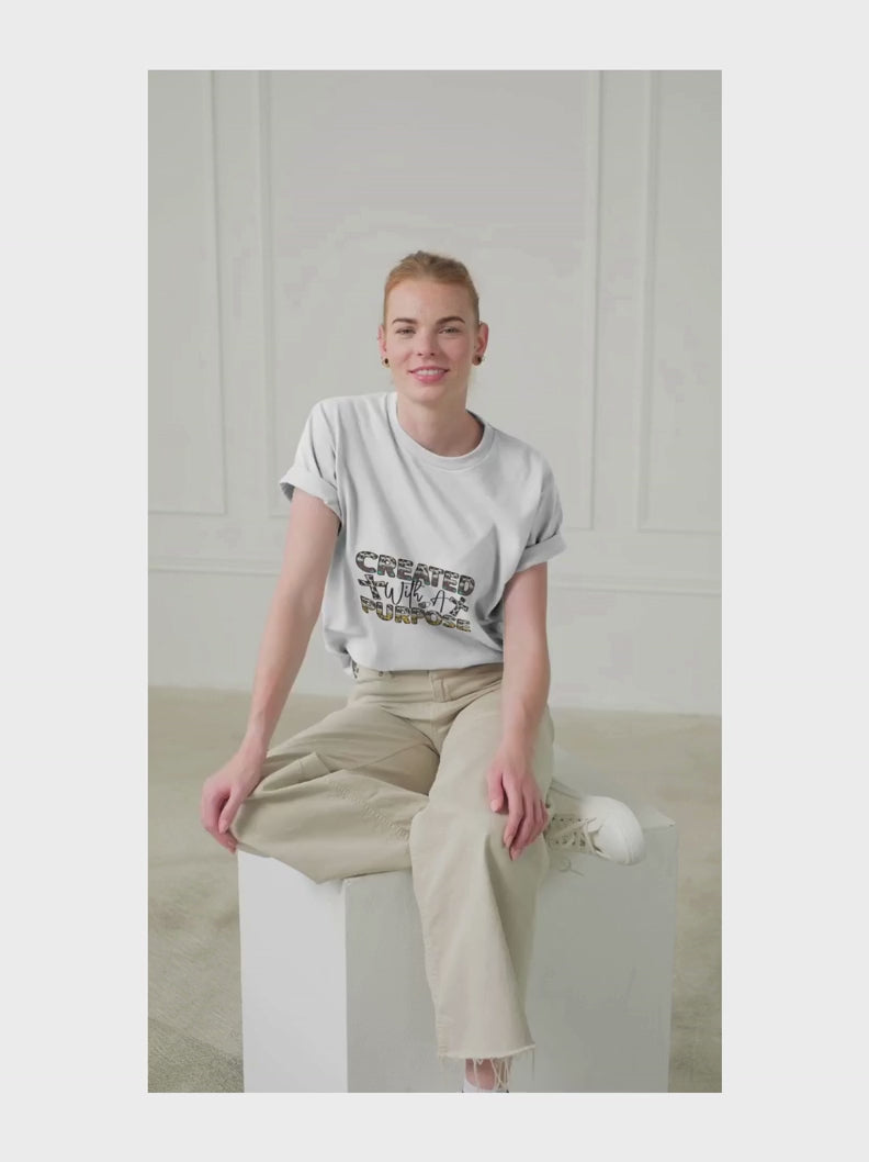 Created With Purpose T-Shirt – Faith Inspirational Shirt