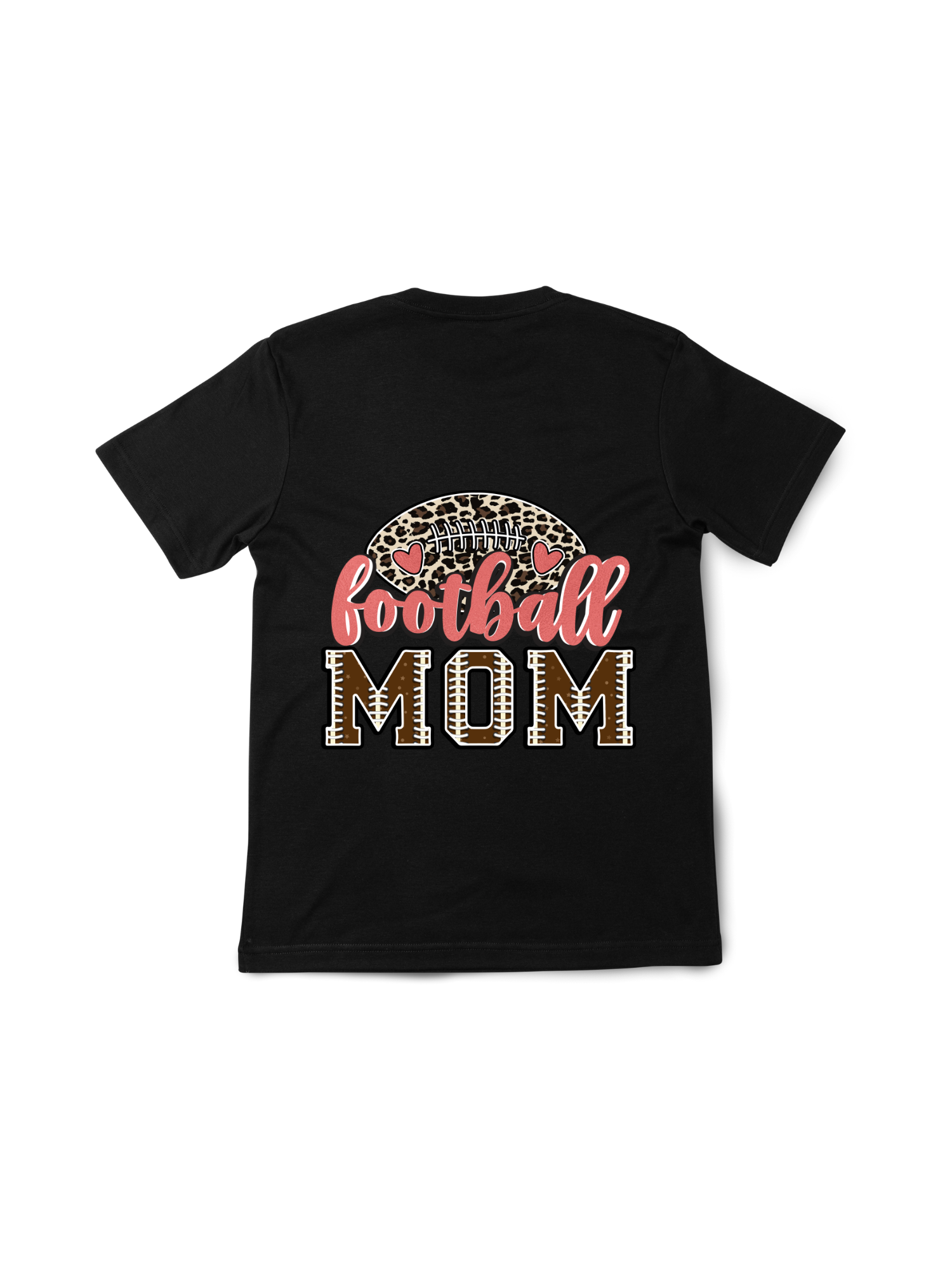 Football Mom T-Shirt – Leopard Print Game Day Shirt